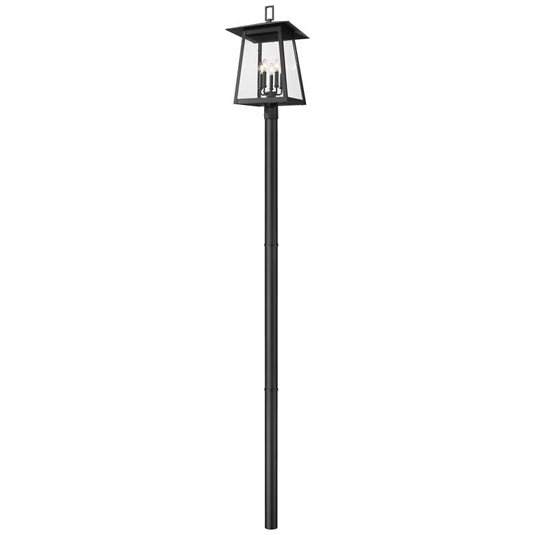 Image 1 Rainer by Z-Lite Black 15.5 inch 5 Light Outdoor Post Mounted Fixture
