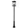 Rainer by Z-Lite Black 17.5 inch 6 Light Outdoor Post Mounted Fixture