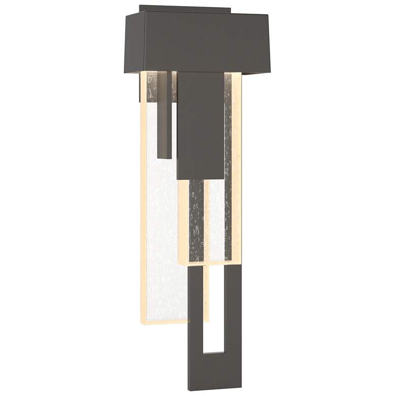 Image 1 Rainfall 18.9"H Right Oil Rubbed Bronze LED Outdoor Sconce w/ Seeded S
