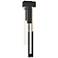 Rainfall 30.2"H Right Black LED Outdoor Sconce w/ Seeded Shade