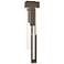 Rainfall 30.2"H Right Bronze LED Outdoor Sconce w/ Seeded Shade