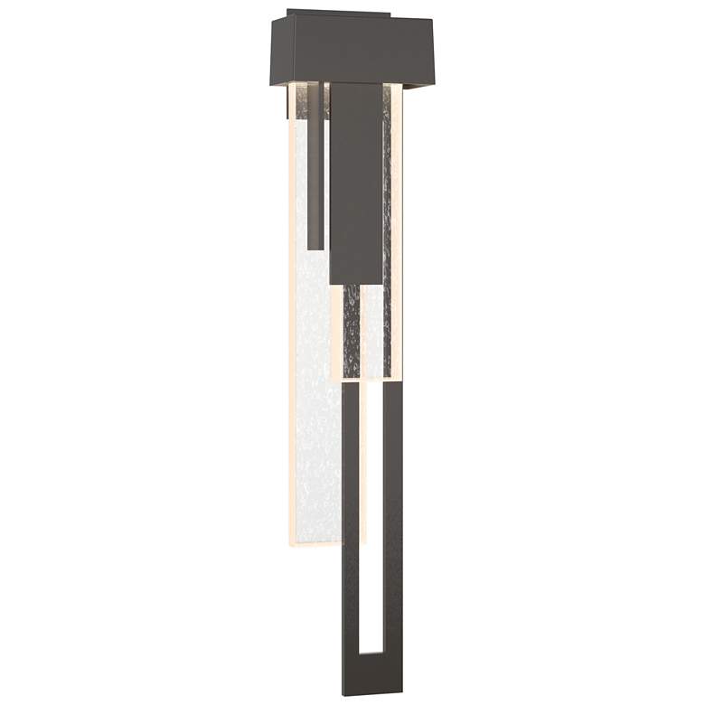 Image 1 Rainfall 30.2"H Right Oil Rubbed Bronze LED Outdoor Sconce w/ Seeded S