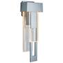 Rainfall LED Outdoor Sconce - Steel - Clear Glass - Right Orientation