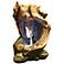 Rainforest 22" High Stone and Rock Finish Waterfall Fountain