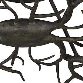 Image5 of Rainforest 43" Wide Rustic Bronze 10-Light Ceiling Light more views