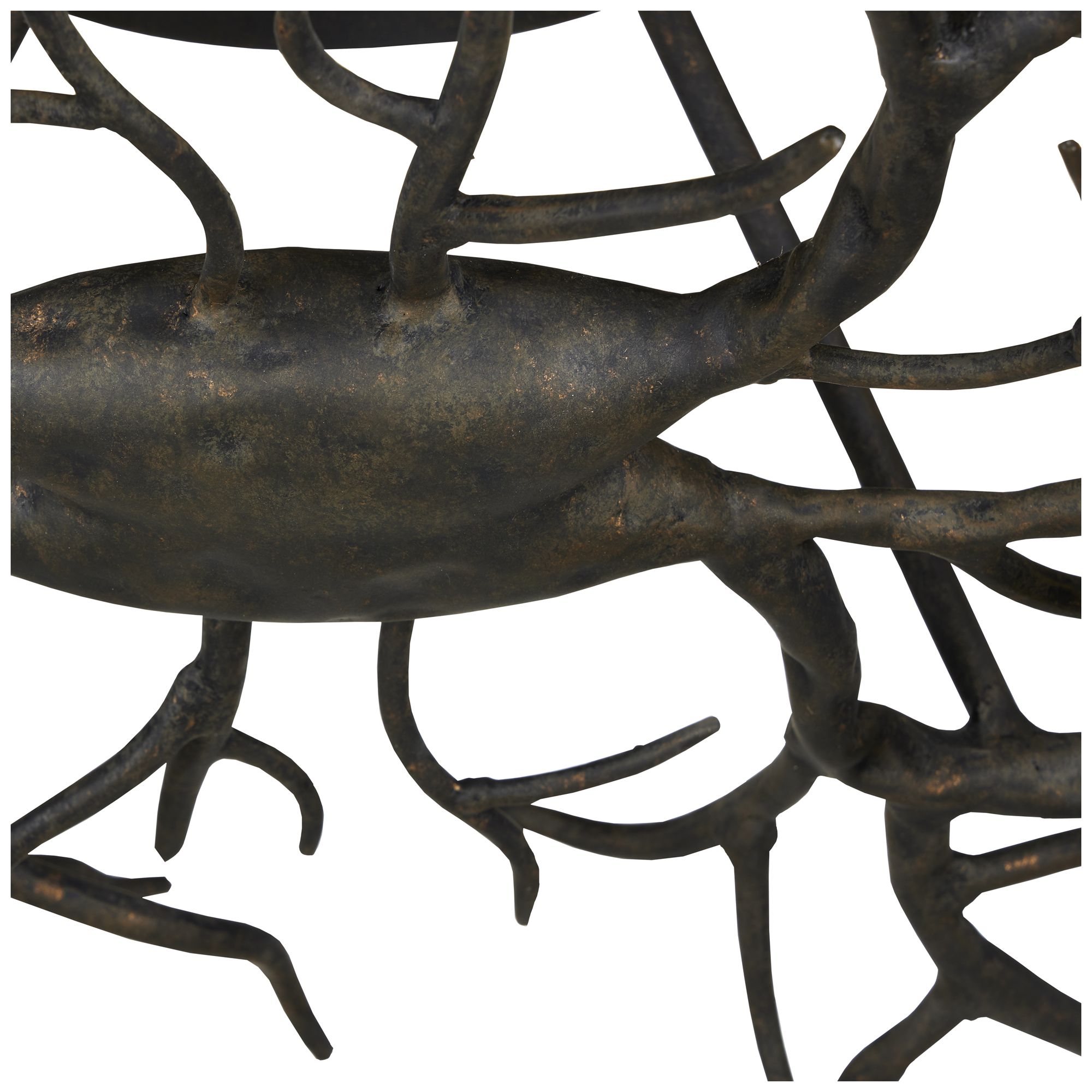 Rainforest 43" Wide Rustic Bronze 10-Light Ceiling Light