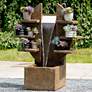 Rainforest 48" High Rustic Waterfall Fountain with Lights