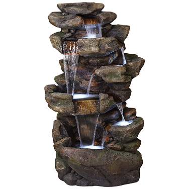 Waterfall Fountains - Cascading Styles | Lamps Plus