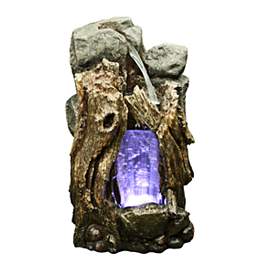 Image1 of Rainforest Waterfall 22" High Small Fountain with Light