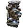 Rainforest Waterfall Tall LED 51" High Floor Fountain