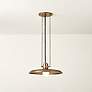 3_Rainhill 16" Wide Patina Brass Pendant Light more views