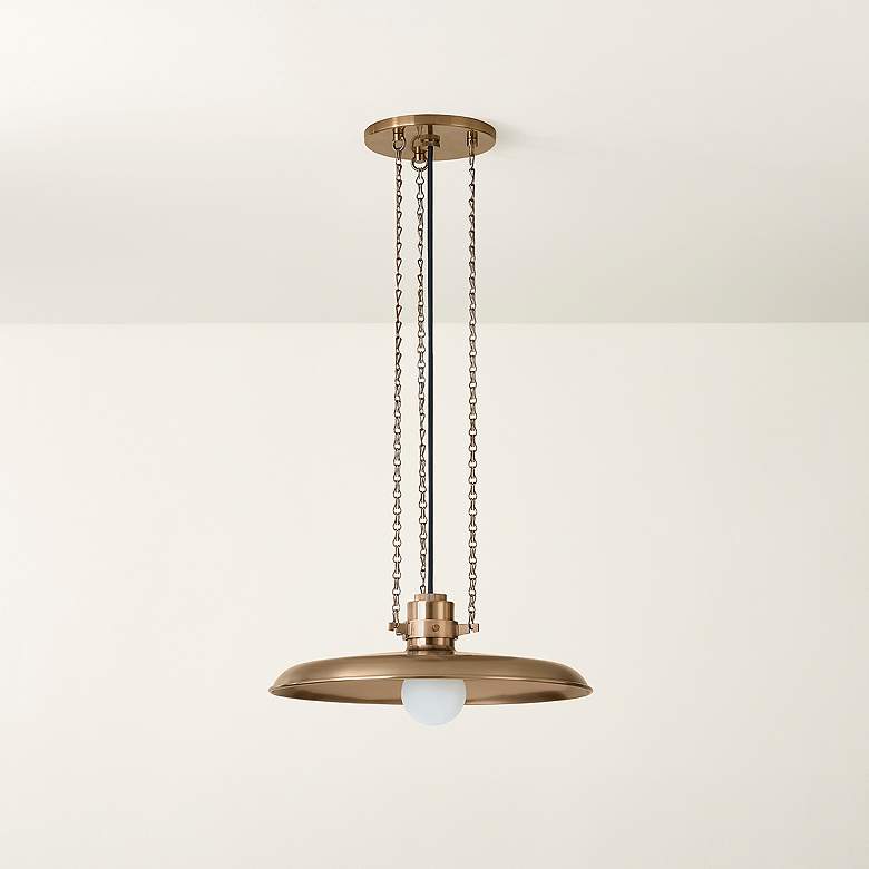 Image 5 Rainhill 16" Wide Patina Brass Pendant Light more views