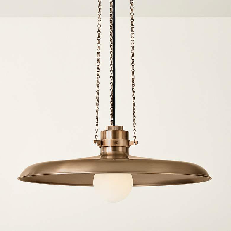 Image 1 Rainhill 24" Wide Patina Brass Pendant Light