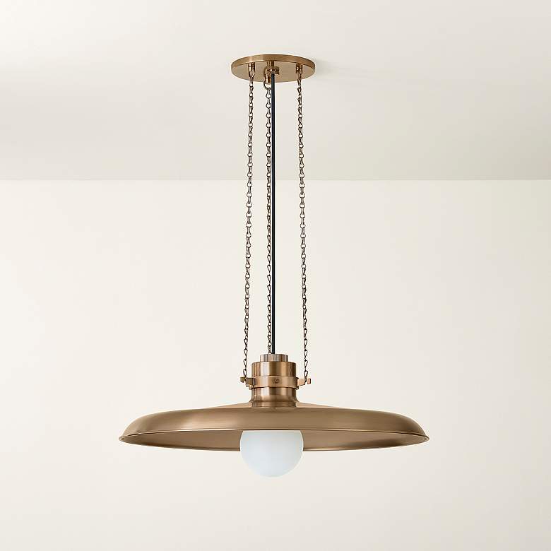 Image 3 Rainhill 24" Wide Patina Brass Pendant Light more views
