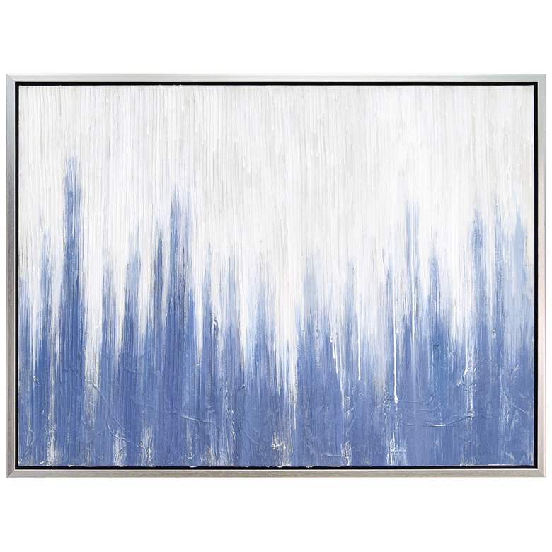 Image 3 Rainy Winter 40"W Textured Metallic Framed Canvas Wall Art