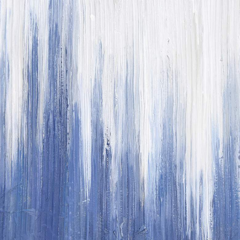 Image 6 Rainy Winter 40"W Textured Metallic Framed Canvas Wall Art more views