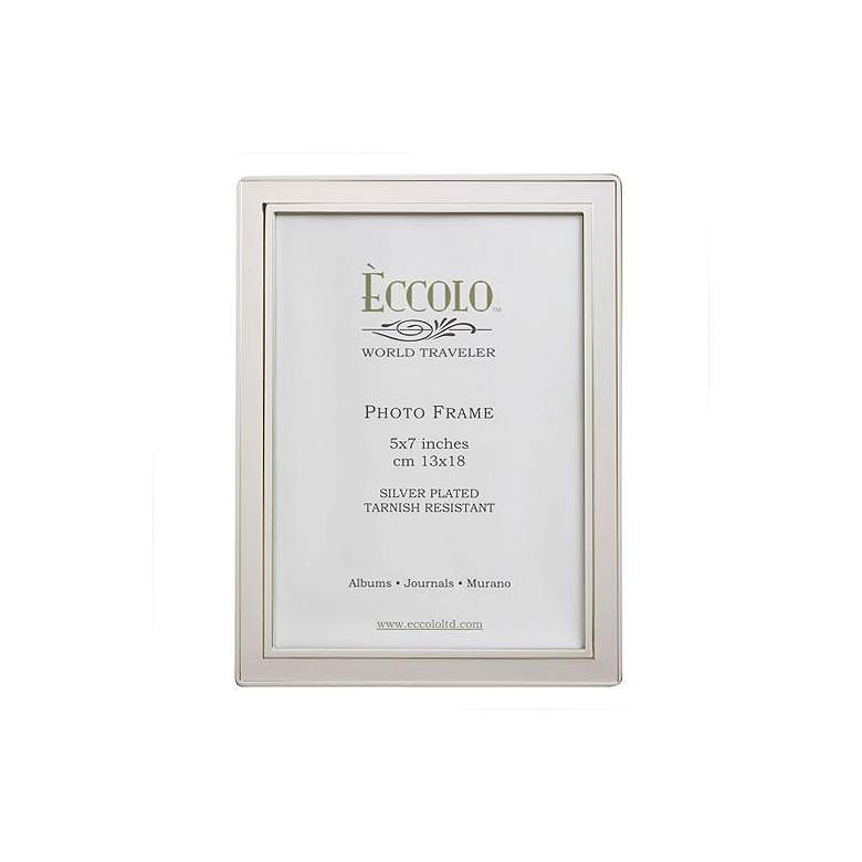 Image 1 Raised Edge 8"x10" Silverplate Picture Frame