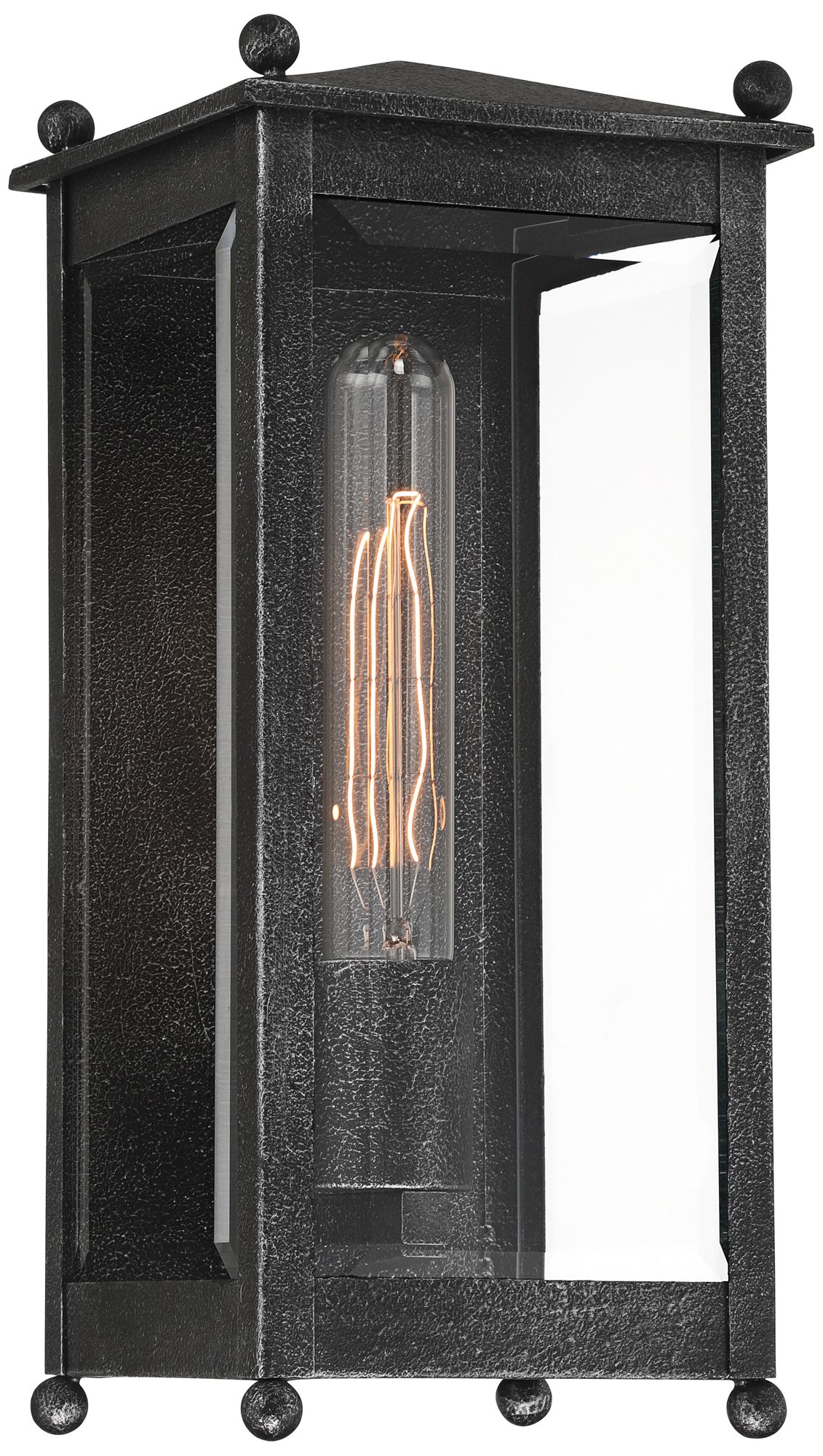 Image 2 Raissa 14 1/2" High Weathered Zinc Outdoor Barn Wall Light