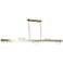 Raleigh 72" Wide 15 Light Aged Brass Linear Pendant