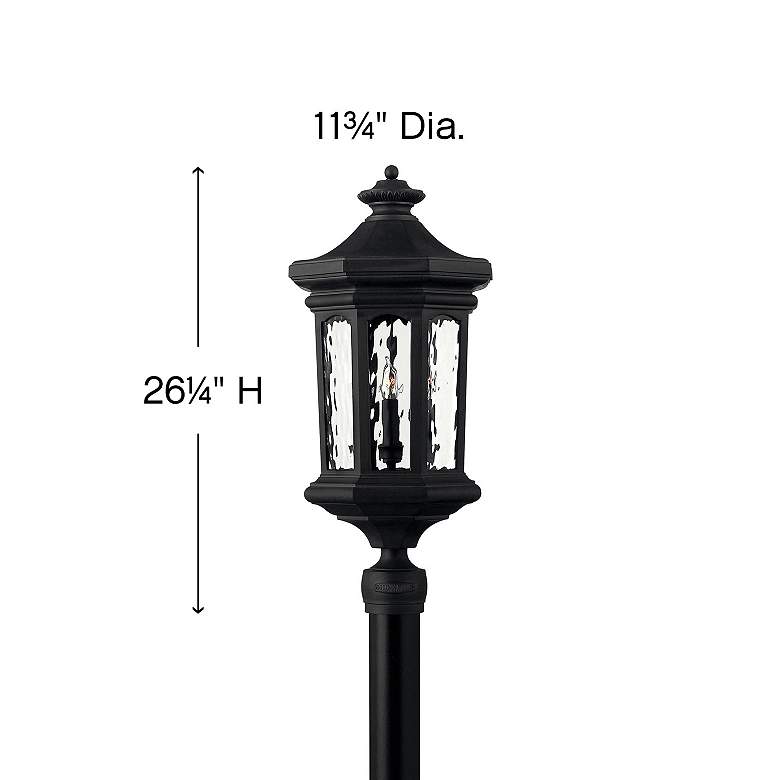 Image 4 Raley 26 1/4" High Black 3 Watts Outdoor Post Light more views