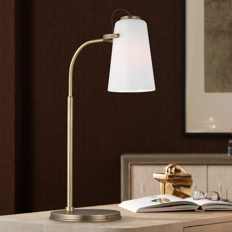 Image 1 Ralph Lauren Hazel Time Worn Brass Task LED Desk Lamp by Ralph Lauren