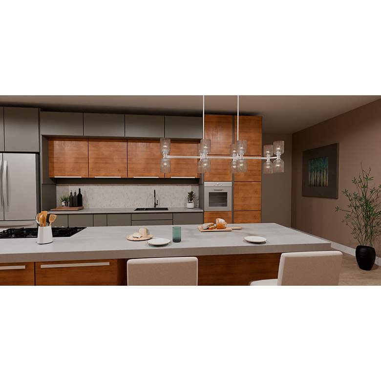 Image 6 Ramada 16-Light Brushed Nickel Island Light more views