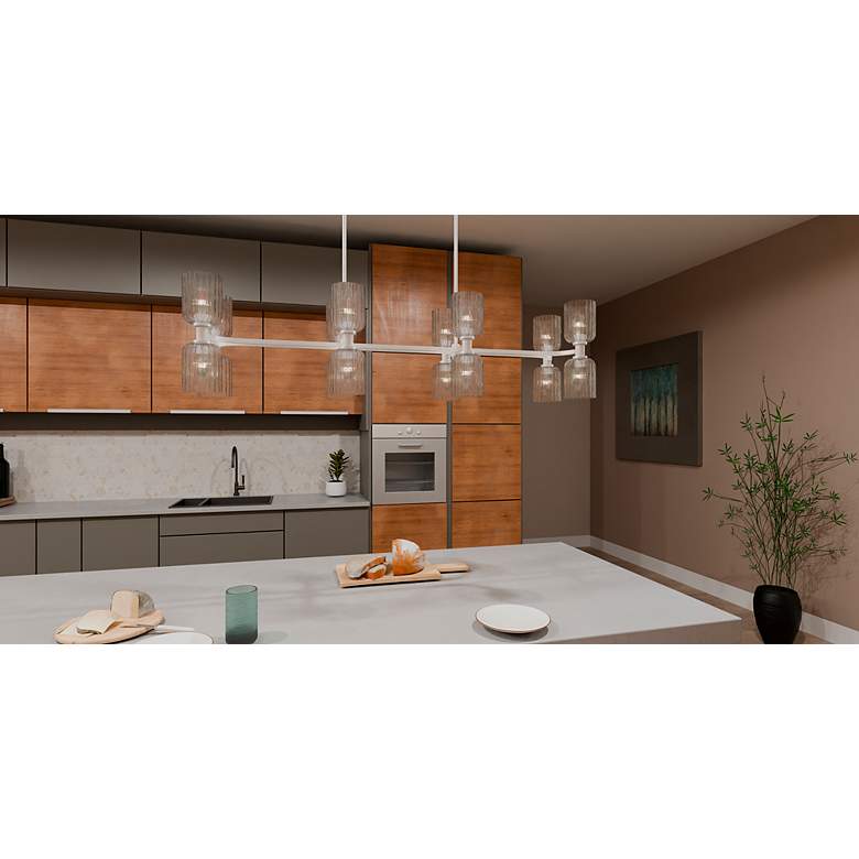 Image 7 Ramada 16-Light Brushed Nickel Island Light more views