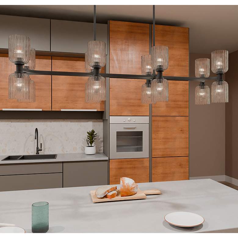 Image 1 Ramada 16-Light Matte Black Island Light