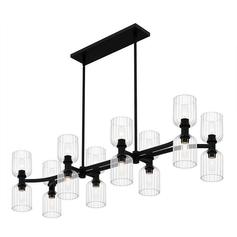 Image 5 Ramada 16-Light Matte Black Island Light more views