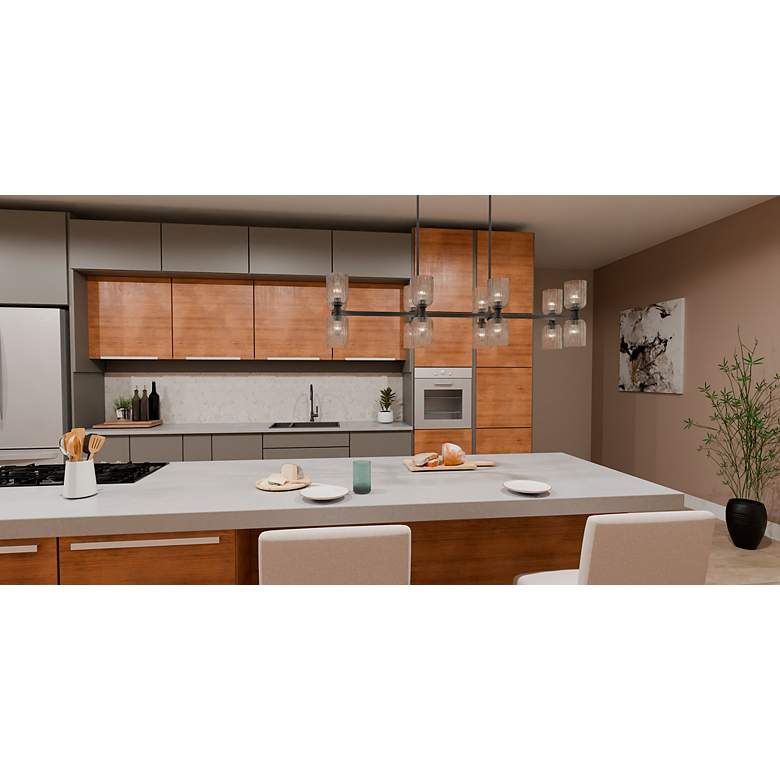 Image 6 Ramada 16-Light Matte Black Island Light more views