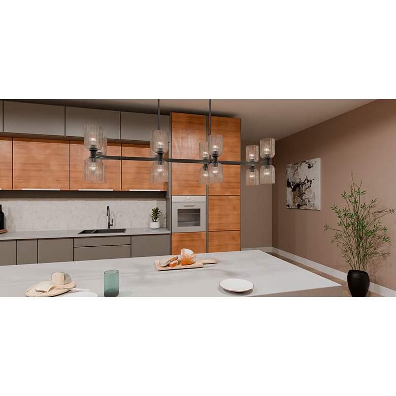 Image 7 Ramada 16-Light Matte Black Island Light more views