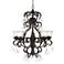 Ramas de Luces 29 1/2"W Bronze and Clear 6-Light Chandelier