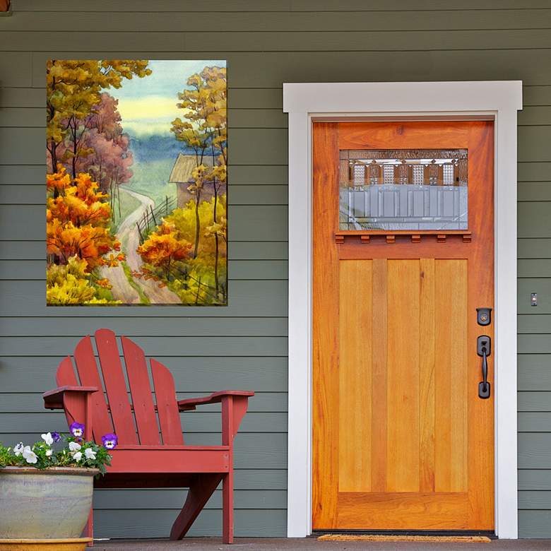 Image 2 Rambling Road 40" High Rectangular Outdoor Canvas Wall Art more views