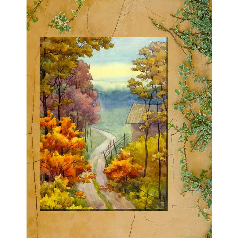 Image 3 Rambling Road 40" High Rectangular Outdoor Canvas Wall Art more views