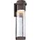 Rames Seedy Glass 16 1/4"H Bronze LED Outdoor Wall Light