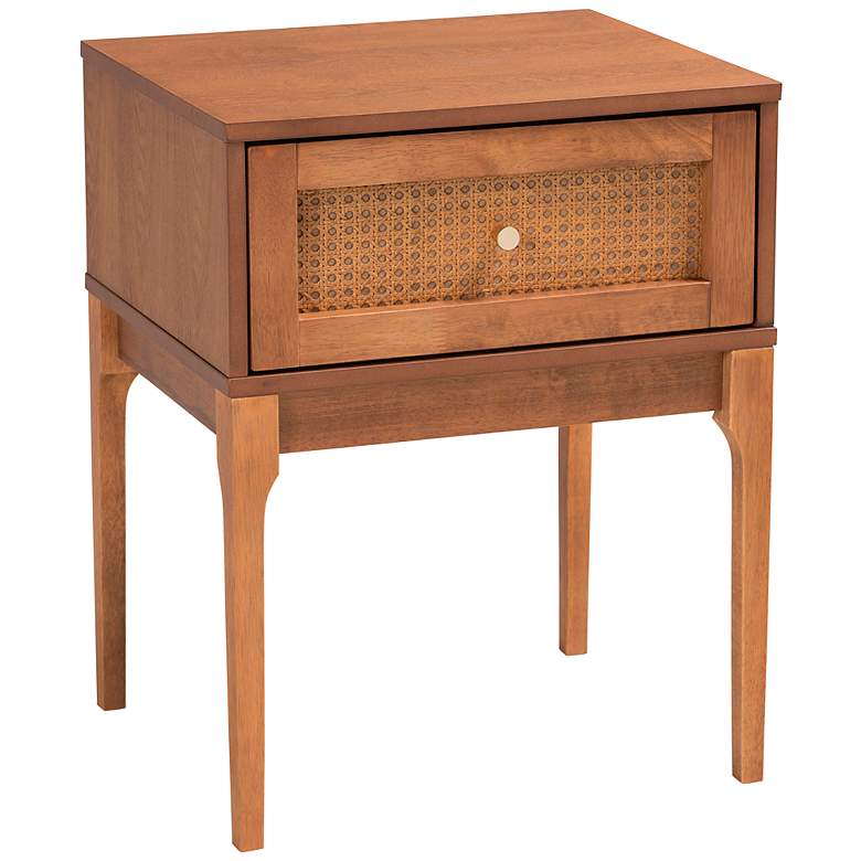 Image 2 Ramiel 18 3/4" Wide Natural Brown Rattan 1-Drawer Nightstand