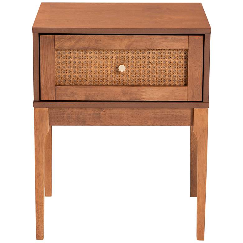 Image 7 Ramiel 18 3/4" Wide Natural Brown Rattan 1-Drawer Nightstand more views