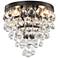 Ramira 10" Wide Bronze and Clear Glass 3-Light Ceiling Light