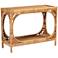 Ramona 39 1/4" Wide Light Honey Rattan Console Table