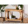 1_Ramona 39 1/4" Wide Light Honey Rattan Console Table