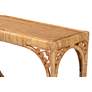 4_Ramona 39 1/4" Wide Light Honey Rattan Console Table more views