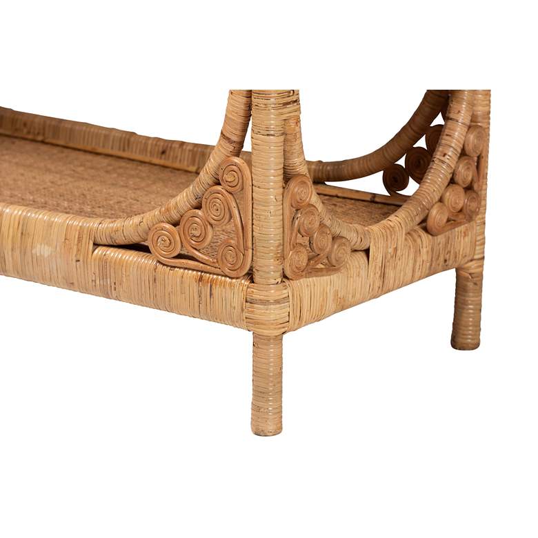 Image 5 Ramona 39 1/4" Wide Light Honey Rattan Console Table more views