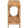 6_Ramona 39 1/4" Wide Light Honey Rattan Console Table more views