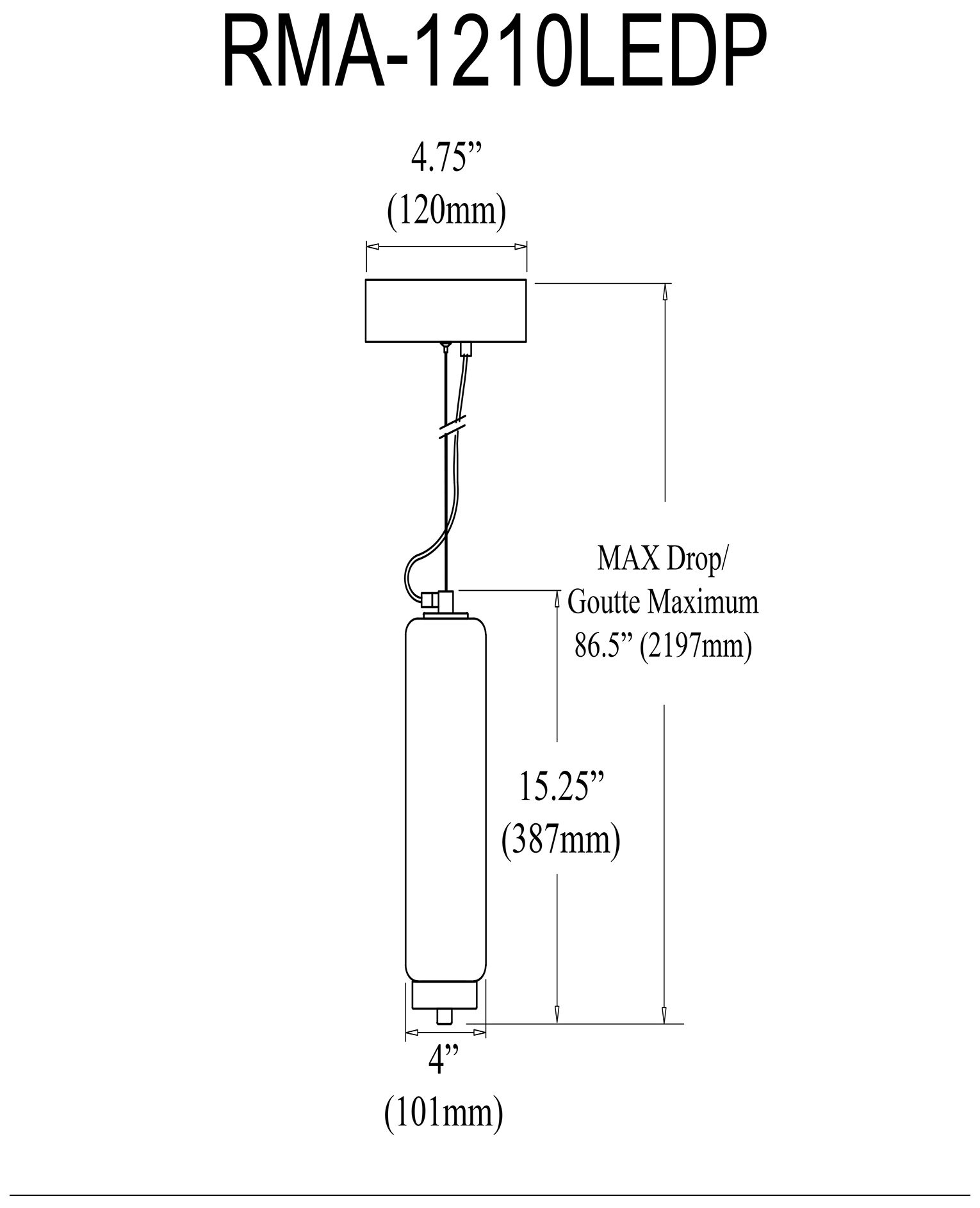Image 3 Ramona 4.75" Wide Aged Brass 10W LED Pendant With Clear Fluted Glass S more views