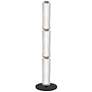 1_Ramona 43" High Matte Black Finish Floor Lamp w/ Clear Shade