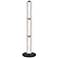 Ramona 43" High Matte Black Finish Floor Lamp w/ Clear Shade