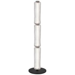 Ramona 43" High Matte Black Finish Floor Lamp w/ Clear Shade