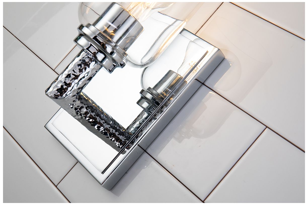 Image 3 Rampart 1 Light Wall Sconce in Polished Chrome more views