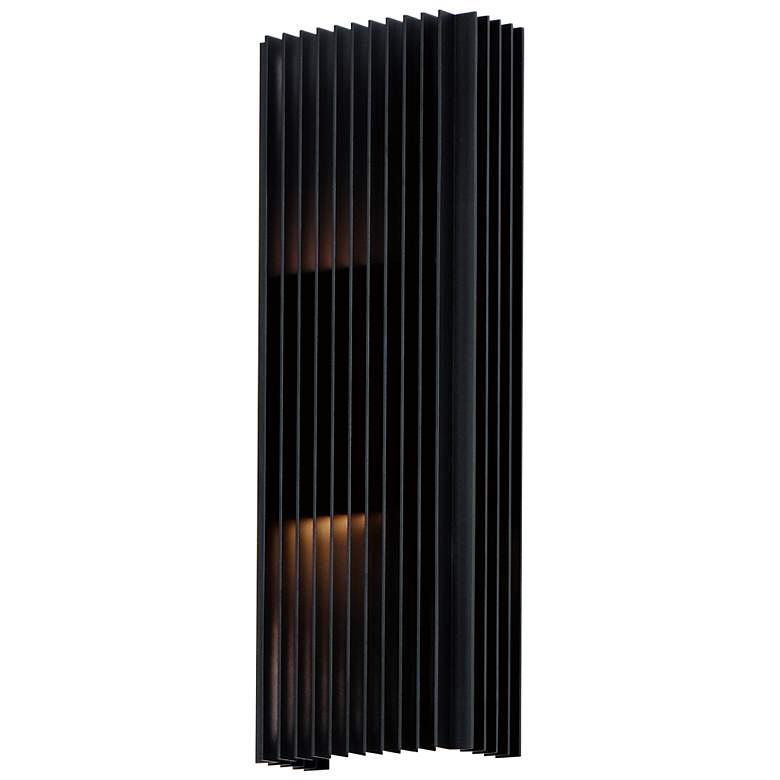 Image 1 Rampart 22" High Matte Black 2-Light LED Outdoor Wall Light
