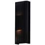 1_Rampart 22" High Matte Black 2-Light LED Outdoor Wall Light